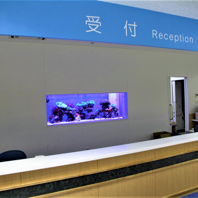 病院S様オーダーアクリル水槽の画像